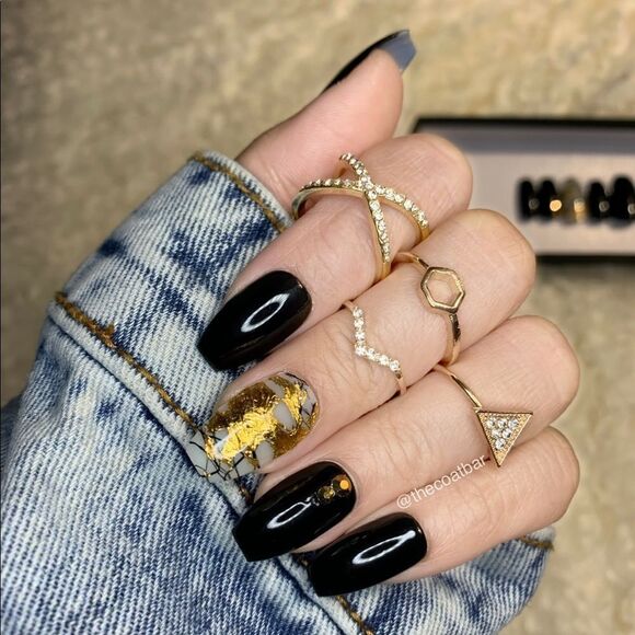 Going For the Gold Custom Press On Nails | High Quality Nails | Handmade - Picture 1 of 12